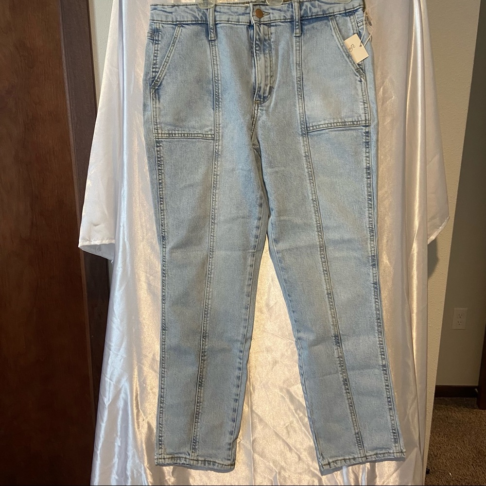High Rise Straight Jeans